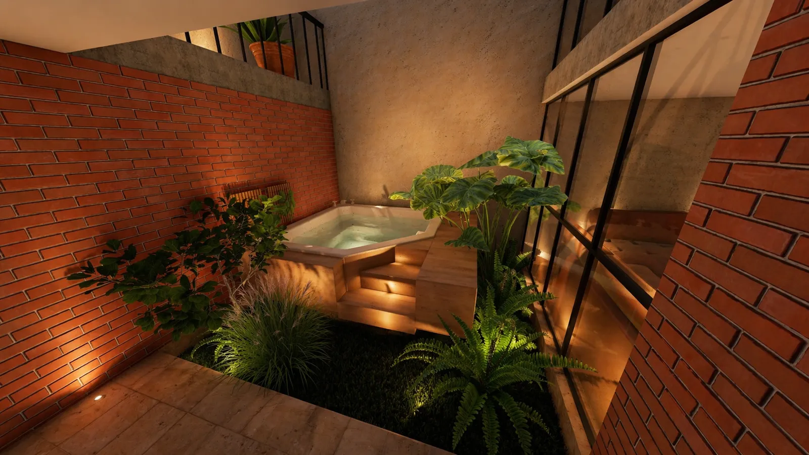 Casa 3 — jacuzzi y terraza